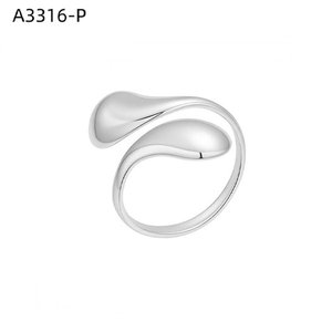 Amy Amy Fashion <b>Ring</b> A3316-P Stainless Steel 925 <b>Silver</b> Plated Modern Design For Women Daily Wear Gift Jewelry - Product Image 1
