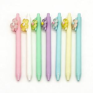 Stylo bille à clip fantaisie motif fleur dessin animé coloré et mignon - Product Image 2