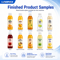 Machine de remplissage automatique de bouteilles de jus de fruits liquides chauds de 1 litre