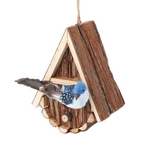 2022 Moderne Vogelhuisje Van Hoge Kwaliteit <span class=keywords><strong>Chinese</strong></span> Spar Waterdruppelvorm Houten Vogelhuisje - Product Image 3