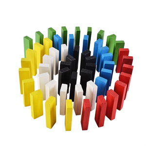 Giocattoli da costruzione personalizzati per bambini stampati con logo S taglie colorate 54 pezzi in legno mattonelle di legno set di <span class=keywords><strong>giochi</strong></span> classici - Product Image 1