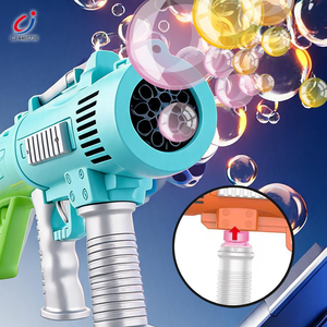Chengji - Pistola de Burbujas Automática con Forma de Cohete para Niños, Juguete de Verano, Pistola de Agua Eléctrica para Exteriores, Juguetes de Burbujas para Niños - Product Image 3