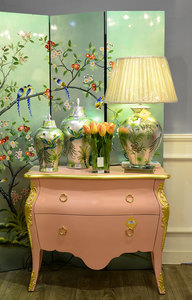 Écran pliant en <span class=keywords><strong>bois</strong></span> chinois, motif de fleurs exquis sur le dos, en <span class=keywords><strong>bambou</strong></span>, 12 pièces - Product Image 4