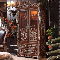 Ensemble de table à manger de style royal européen, chaises en bois massif antiques fabriquées à la main, meubles traditionnels de luxe