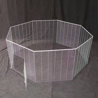Poulailler Moderne en Métal, Clôture pour Animaux de Compagnie, Cage Pliable Épaissie et Densifiée pour l'Élevage d'Oies et de Canards, Utilisation Intérieure et Extérieure