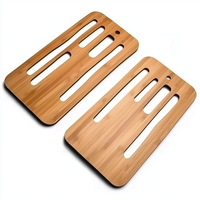 Support de bureau en noyer et hêtre Yeshi, usinage CNC, laser, électro-érosion, perçage, nouveau porte-cartes de visite ovale, présentoir de rangement, cadeau