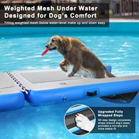 Plateforme de quai gonflable de haute qualité, planche flottante, tapis, rampe pour chien, rampe gonflable pour chien pour l'eau de l'océan