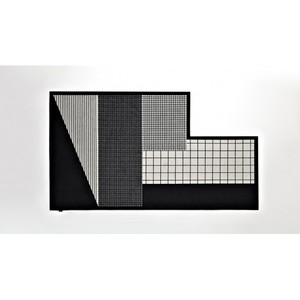 Antonio Lupi Boho Tramato tappeto fatto a mano in poliestere e seta per soggiorno camera da letto o camera rettangolare modello corridoio - Product Image 1