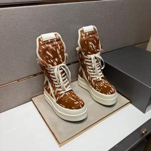 Brands Designer Luxury Trendy Thick sole Shoes Men Fur <b>Boots</b> - Product Image 1