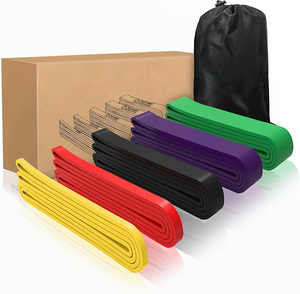 Bandas de Resistencia de Látex Ecológicas para Ejercicios de Musculación - Color/Logotipo Personalizables Tamaños <span class=keywords><strong>S</strong></span>/M/L (13'/15'/17'cm) Hechas en China - Product Image 1