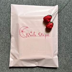 Sacs de Courrier Roses avec Logo Personnalisé Imprimé, Expédition Express, Vêtements Recyclés, Poly Mailer, Sac d'Expédition, Poly Mailer - Product Image 5