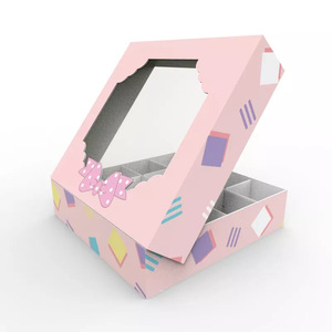 Scatola Regalo Quadrata Rosa con 16 Scomparti per Baby Shower delle Bambine - Product Image 2