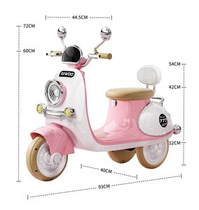 Magnifique voiture électrique pour enfant avec couleurs personnalisables, châssis en acier, plastique, pour les enfants de 2 à 4 ans, alimentée par batterie - Product Image 5