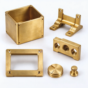 Componentes Mecánicos de Latón Mecanizados a Medida, Carcasa de Latón Fresada y Torneada por CNC, Soporte de Montaje y Conexión de Válvula para Uso Industrial - Product Image 3