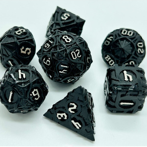 Nouveaux <span class=keywords><strong>jeux</strong></span> de dés en métal, 7 pièces, pour jeu de Table, dés personnalisés, <span class=keywords><strong>2022</strong></span> - Product Image 5