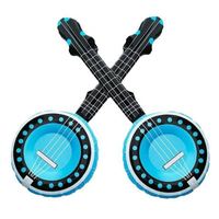 Ensemble de microphones de guitare gonflables en PVC écologique – Accessoires de fête musicaux amusants, cadeaux promotionnels avec impression sérigraphique pour scène