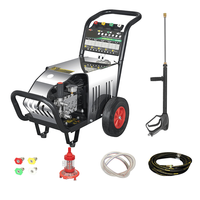 Hidrolavadora Eléctrica Comercial de Alta Presión Vigor, 220v 2kw 120 Bar 1450rpm 13L/min, Chorro de Agua Fría Automático para Lavado de Autos