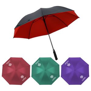 Parapluie de golf personnalisé anti-UV, pliable et coupe-vent, avec lumière intégrée - Product Image 3