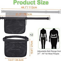 Sac Banane de Rangement Portable en Tissu Oxford pour Balles de Tennis et Pickleball, Idéal pour la Course et le Fitness – Le Plus Vendu