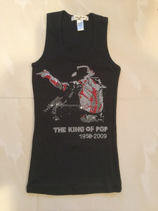 Motivo Termoadesivo Personalizzato in Cristallo Lucido 'The King of Pop' per Magliette, Trasferimenti in Cristallo con Stampa a Caldo 'Michael King of Pop Star' - Product Image 1