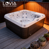 Bain à remous de luxe LOVIA Spa Tub Balboa, jacuzzi extérieur pour 6 personnes, bain à remous écoénergétique, bain à remous massant, bain à remous hydrothérapeutique
