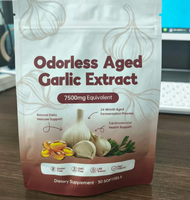 OEM 30 gélules molles 7500mg d'extrait d'ail vieilli inodore pour le soutien de la santé immunitaire et cardiovasculaire