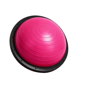 46/58cm PVC Pilates Yoga Balance Half Ball Non-slip Home Gym Trainer with Air Pump for Comprehensive Fitness - Product Image 1