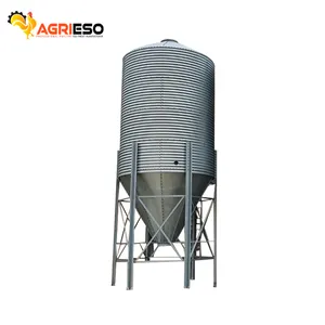 AGRIESO Quente Galvanizado Aves Feed Fazenda Silo De Armazenamento Bom Preço