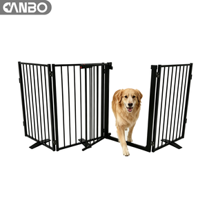 Barrière rétractable CanboPet pour chiens, pour escalier, barrière large pour chiens, garde-corps, barrière de sécurité pour bébés, <span class=keywords><strong>porte</strong></span> pour animaux de compagnie - Product Image 1