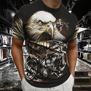 Envío Gratis: Camiseta Casual Vintage de Cuello Redondo y Manga Corta para Hombre, Tejida en Poliéster/Algodón, Corte Regular, Transpirable y Anti-Pilling - Product Image 3