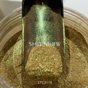Sheenbow serie STC Glitter ombretto cosmetici ricolorato pigmento scintillante duocromo duodreyeshadadow in polvere - Product Image 3