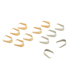 ตัวล็อกแบบเปิดรูปตัวยู สแตนเลสสตีล ชุบทอง 18K สำหรับทำสร้อยคอ DIY - Product Image 1
