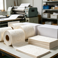 Étiquettes adhésives gaufrées en papier d'art pour l'industrie agroalimentaire haut de gamme, impression couleur, forme circulaire, origine Guangzhou