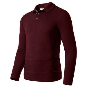 Maglietta da <span class=keywords><strong>Polo</strong></span> da Golf in cotone a maniche lunghe con colletto E-commerce - Product Image 2