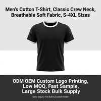 T-shirt Homme Haute Qualité Style Ringer à Bordures Contrastantes Manches Courtes Uni 100% Coton Fournisseur en Gros