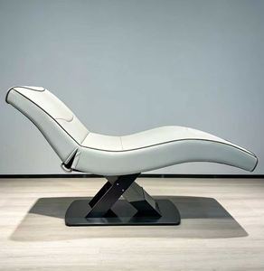 New High-End Modern Leather Beauty Bed for Salons <b>Adjustable</b> S-Shaped Eyelash & Nail Art Bed Face Washing Ear Picking Features - Product Image 6