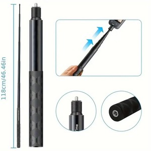 <span class=keywords><strong>Kit</strong></span> de Montaje para Motocicleta para <span class=keywords><strong>Insta360</strong></span> X5 X4 X3 <span class=keywords><strong>X2</strong></span> RS DJI GoPro, Soporte Doble para Manillar, Palo Selfie para Insta 360, Accesorios de Montaje - Product Image 4