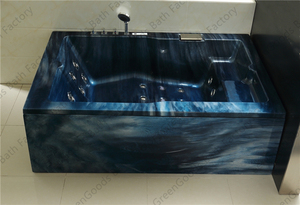 Bañera de masaje de doble asiento grande para <span class=keywords><strong>el</strong></span> hogar, bañera con <span class=keywords><strong>chorro</strong></span> de aire, <span class=keywords><strong>cascada</strong></span> y Led - Product Image 5