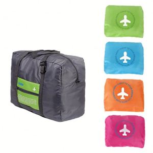 Sac de voyage pliable en polyester pour avion, compact, léger et durable - Product Image 1