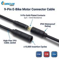Moteur de moyeu DREAM START 1000w avec connecteur 9 broches Connecteurs de moteur de scooter électrique 20x4.0 "Moteur Ebike Connecteur 20mm 9pin