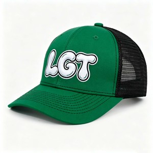 Casquette de baseball 6 panneaux en maille de coton respirante micro-courbée pour chauffeur de camion avec broderie, chapeau d'été simple et tendance pour l'extérieur - Product Image 3