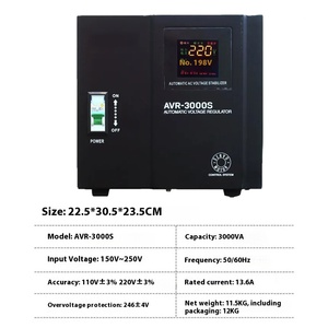 2KVA 3KVA 5KVA regolatori di tensione/stabilizzatori 100% in rame schermo Lcd monofase stabilizzatori elettrodomestici - Product Image 5