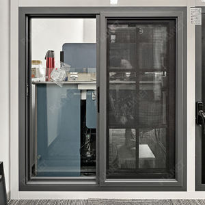 Precio al por mayor doble vidrio templado ventanas correderas diseño aluminio 74x60 ventanas correderas con mosquitera para ventanas - Product Image 2