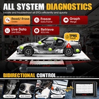 Autel MaxiDAS DS808S TS, tableta de diagnóstico de sistema automático con Mini VCI, Sensor TPMS para coche, herramienta de escáner OBD2 para vehículo Altar profesional