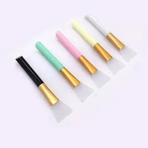 ขายส่งฉลากส่วนตัวซิลิโคนพอกหน้าแปรง Applicator เครื่องมือเครื่องสําอางแปรงแต่งหน้าซิลิโคนพอกหน้าแปรง