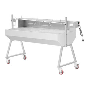 Asador Argentino con Rotación Automática, Parrilla de Carbón Vegetal Negra, Parrilla Argentina Santa María para Restaurante, Camping y Fiestas - Product Image 4