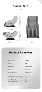 Body SPA <span class=keywords><strong>Mini</strong></span> sofá pantorrilla amasado masaje silla coreano gravedad cero Shiatsu calefacción eléctrica lujo cuerpo completo 3D OEM masajeador - Product Image 6
