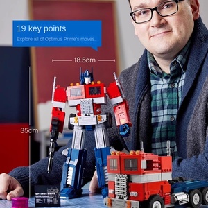 Jouet de construction DIY en blocs de plastique transformable en voiture, <span class=keywords><strong>robot</strong></span> et mecha, compatible transfrontalier - Product Image 2