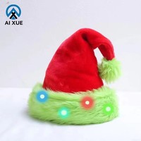 Chapeau de Noël Vert Fluorescent 2026 – Nouvelle Décoration Créative à Bords Effilochés pour Fêtes et Célébrations de Noël
