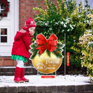 Noël Nativité Scène Yard Signs Stakes PP Matériel Xmas Pelouse Décorations Extérieures pour La Maison Hiver Vacances Jardin Voie - Product Image 5